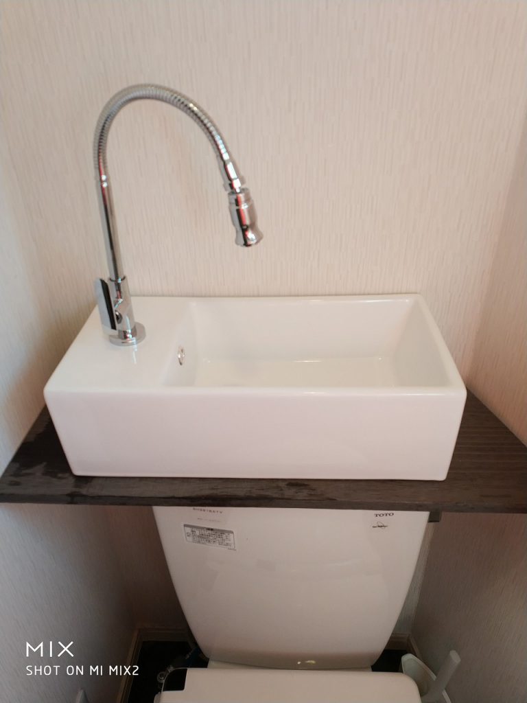 Diy トイレの手洗い追加 57レビュー目 水無月の日記